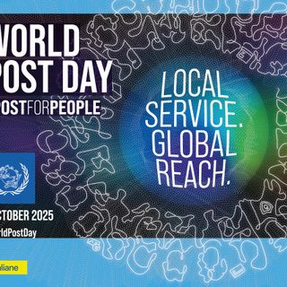 Giornata Mondiale della Posta, cartolina e annulli speciali da Poste Italiane