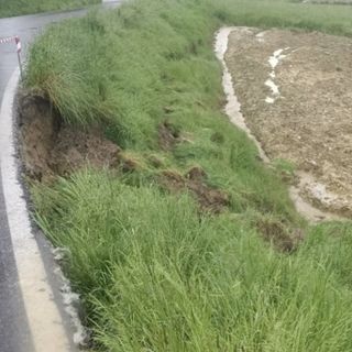 Uno dei territori astigiani colpiti dal maltempo ad aprile 2025