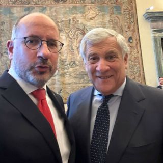 Rasero con il ministro degli Esteri Antonio Tajani
