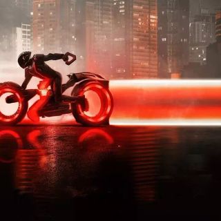 Una scena del film Tron Ares