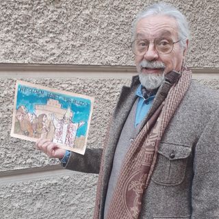 Paolo Fresu con il menu d'autore da lui realizzato