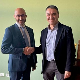 Il direttore generale Gorgoni con Morra