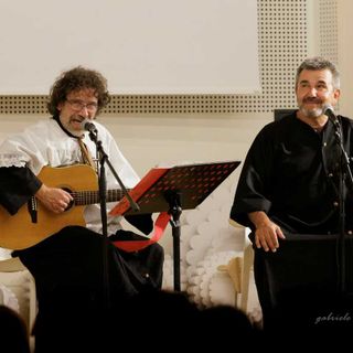 Luca Occelli e Filippo Bessone in una immagine di scena
