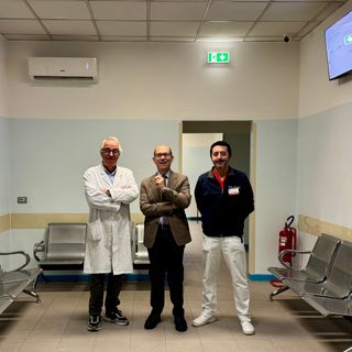 Gianluca Ghiselli (direttore della struttura complessa Pronto Soccorso - Medicina e Chirurgia d’Accettazione e d’Urgenza), Andrea Fabbo (direttore sanitario dell’Asl AT), Massimo Rissone (coordinatore infermieristico Pronto soccorso - Medicina e Chirurgia d’Accettazione e d’Urgenza)
