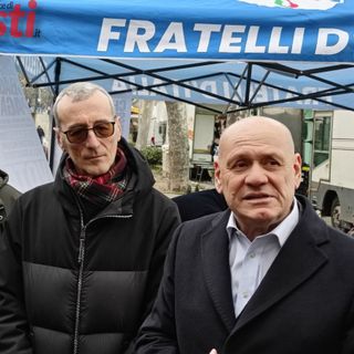 Berzano con Fabrizio Comba (coordinatore regionale FdI)