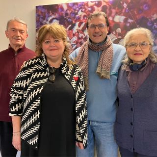 Associati Magmax con Tomalino (al centro): Franco Monti, Nicoletta Raiti, Mirella Zitti