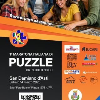 A San Damiano d’Asti la prima maratona italiana di puzzle