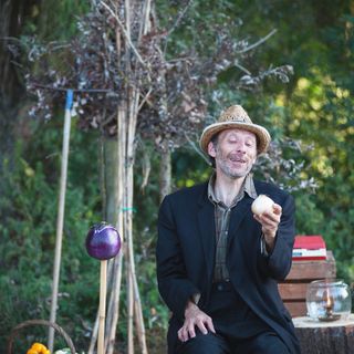 Massimo Barbero in un momento dello spettacolo &quot;Il testamento dell'ortolano&quot;