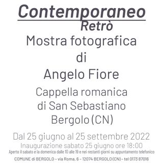 A Bergolo la mostra fotografica di Angelo Fiore, fino al 25 settembre