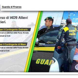 Pubblicato in Gazzetta Ufficiale un nuovo bando della Guardia di Finanza