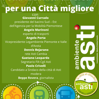 La locandina dell'incontro in programma giovedì