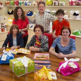 La famiglia Albertengo, titolare dell'omonima azienda, al completo