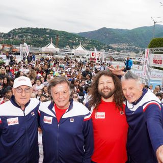 Graziani, Panatta, Castrogiovanni e  Lucchetta in una passata edizione della manifestazione (Foto Banca Generali)
