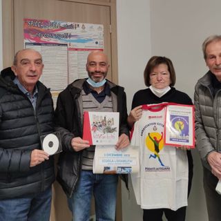 L'assessore Cotto con la delegazione di podisti ricevuti in Assessorato