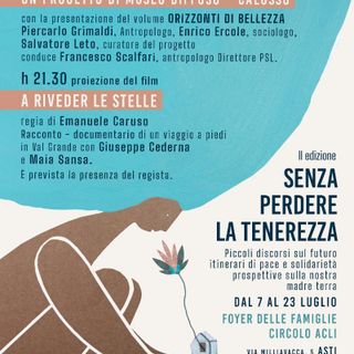 Dal 7 al 23 luglio il festival &quot;Senza perdere la tenerezza&quot;, al Foyer delle famiglie