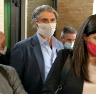 Chiara Appendino con il suo avvocato, Chiappero