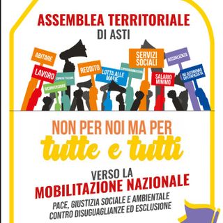 &quot;Non per noi ma per tutte e tutti&quot;. Anche ad Asti ci si prepara per la manifestazione a Roma