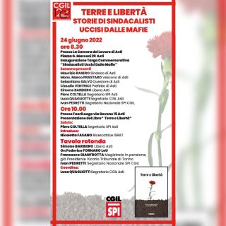 Al Fuoriluogo di Asti commemorazione per i sindacalisti vittime di mafia