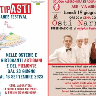 Con la cena benefica per gli alluvionati dell'Emilia, prende il via AntiPasti Festival, rassegna dedicata agli antipasti