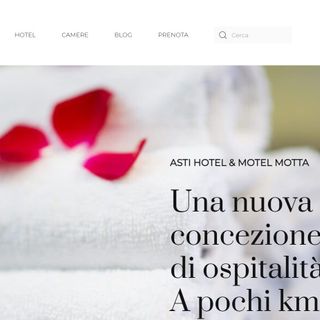 L'home page dell'Albergo Motta