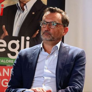 Andrea Ghignone ritratto da Merfephoto - Efrem Zanchettin nel corso di una conferenza stampa