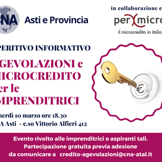 Un aperitivo rivolto a imprenditrici e aspiranti tali con Cna Impresa donna