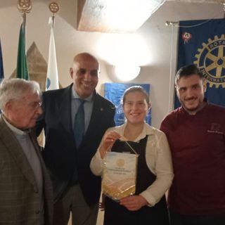 Nella immagine, da sinistra: Giuliano Noè, il presidente Hicham Barida, la titolare del “Ristorantino ‘n Cà ’d Bausan” Giuliana Noè con il suo fidanzato e chef del locale Roberto Bazzano