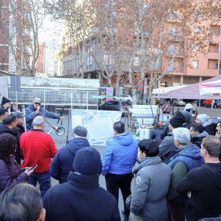 Un'immagine d'archivio di una precedente manifestazione di protesta degli ambulanti