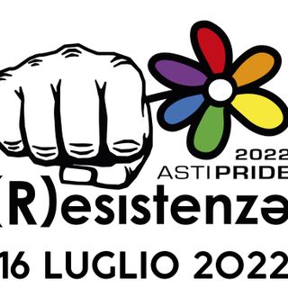 Il logo ufficiale dell'Asti Pride 2022