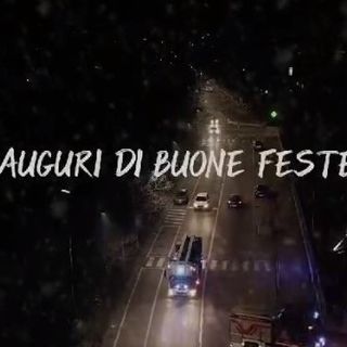 Un fermo immagine tratto dal video diffuso dai Vigili del fuoco del comando di Asti
