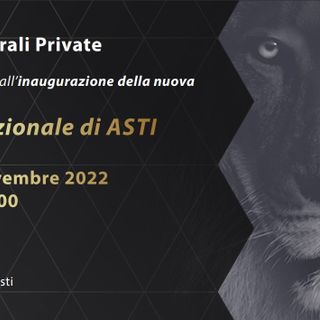 L'invito all'inaugurazione della nuova sede astigiana di Banca Generali