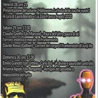 La locandina degli appuntamenti in programma nel fine settimana