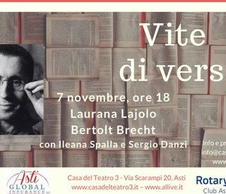 Domenica per &quot;Vite di versi&quot; al centro la figura di Bertolt Brecht, con Laurana Lajolo