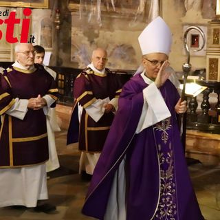 Monsignor Prastaro ritratto (ph. Merfephoto - Efrem Zanchettin) in occasione della cerimonia delle Ceneri