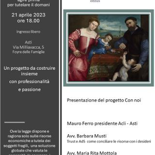 La locandina di presentazione del progetto