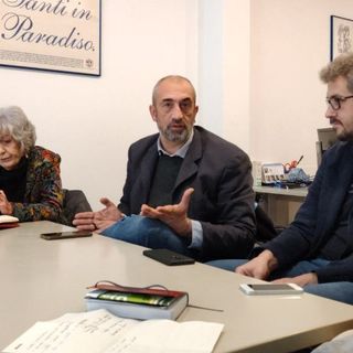 Un momento della conferenza stampa di questo pomeriggio