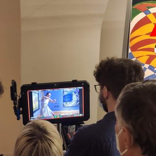 Alcuni scatti 'rubati' sul set, nell'ultima immagine a fondo articolo un momento della conferenza stampa di presentazione del progetto