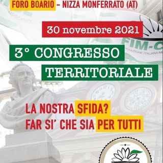 La locandina del congresso in programma martedì a Nizza Monferrato