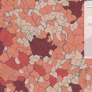La mappa dei contagi nell'Astigiano