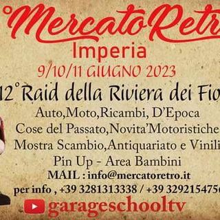 Dal 9 all'11 giugno a Imperia tornerà l'appuntamento con il 'Mercatoretro’