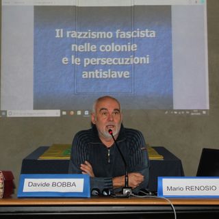 Il direttore dell'Israt, Mario Renosio, al corso sulle radici storiche del razzismo