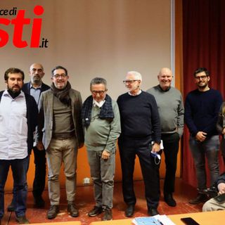 Il dottor Crivelli con alcuni esponenti della coalizione (Ph. Efrem Zanchettin - Merfephoto)