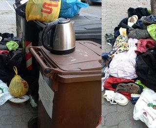 Immagini di degrado in corso Matteotti