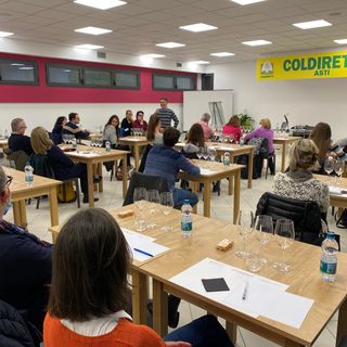 Immagine riferita a una precedente degustazione presso il Mercato Contadino di Campagna Amica
