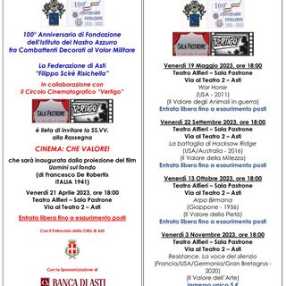 Prosegue il conto alla rovescia verso la prima edizione della rassegna “Cinema: che valore!&quot;