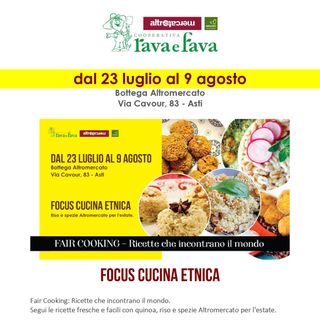 Alla Rava e Fava ecccellenze dal gusto etnico con gusti e sapori dal mondo