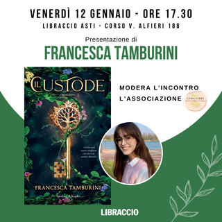 Presentazione astigiana per il romanzo d'esordio della influencer letteraria Francesca Tamburini