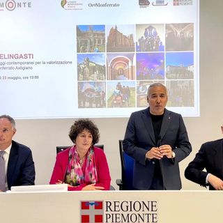 Un momento della conferenza stampa di Feeling Asti