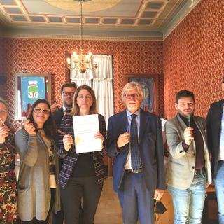 La firma del Protocollo d'intesa a Villafranca
