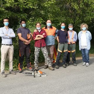 Moncalvo: il Comune ringrazia gli operai forestali della squadra Asti 1 Moncalvo: il Comune ringrazia gli operai forestali della squadra Asti 1